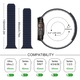 Curea silicon, sport Loop Design, magnetica, compatibila cu Apple Watch Ultra/SE/10/9/8/7/6/5/4/3, Display 49/46/45/44/42 mm, Albastru marin