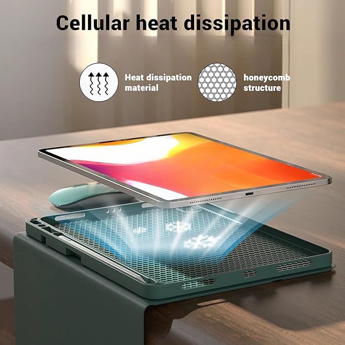 Husa pentru iPad 10.9 2022 10 Gen, Mov, Disipare a caldurii, magnetica, anti-uzura, anti-cadere, anti-amprenta, cu tastatura