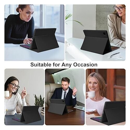 Husa pentru iPad 10.9 2022 10 Gen, Mov, Disipare a caldurii, magnetica, anti-uzura, anti-cadere, anti-amprenta, cu tastatura