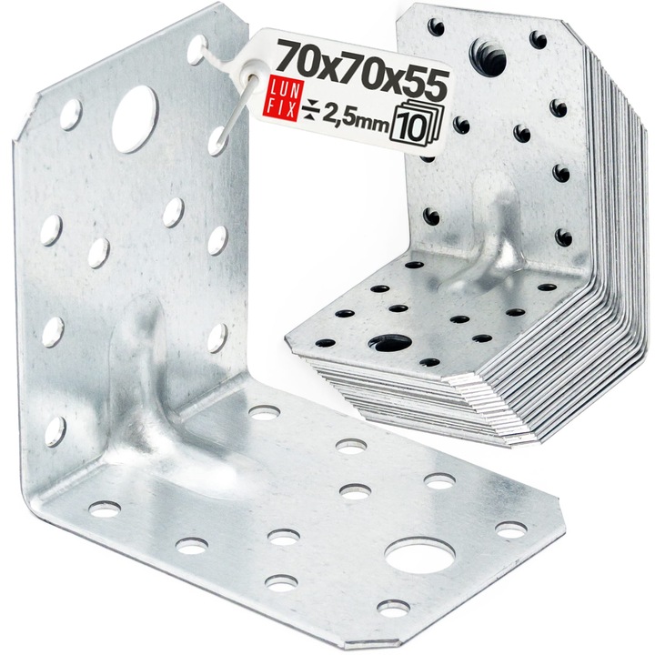 10 db-os dombornyomott köröm készlet KP4 70x70x55x2,5, Lun Fix