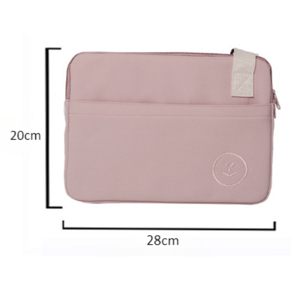 Geanta tableta 11 inch, impermeabila, capacitate mare, Nylon, captuseala moale, respirabila, impermeabila, rezistenta la uzura, antifurt, rezistent la cutremur, reducand sarcina, poate fi inchisa peste un umar, 28 × 20cm, roz