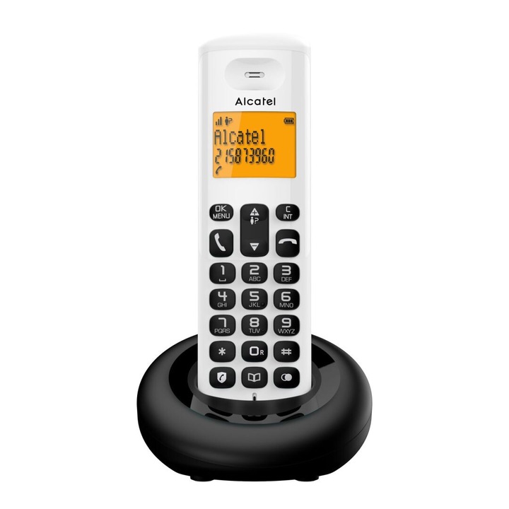 Telefon cu fir Alcatel E160 Dect, alb, 278602