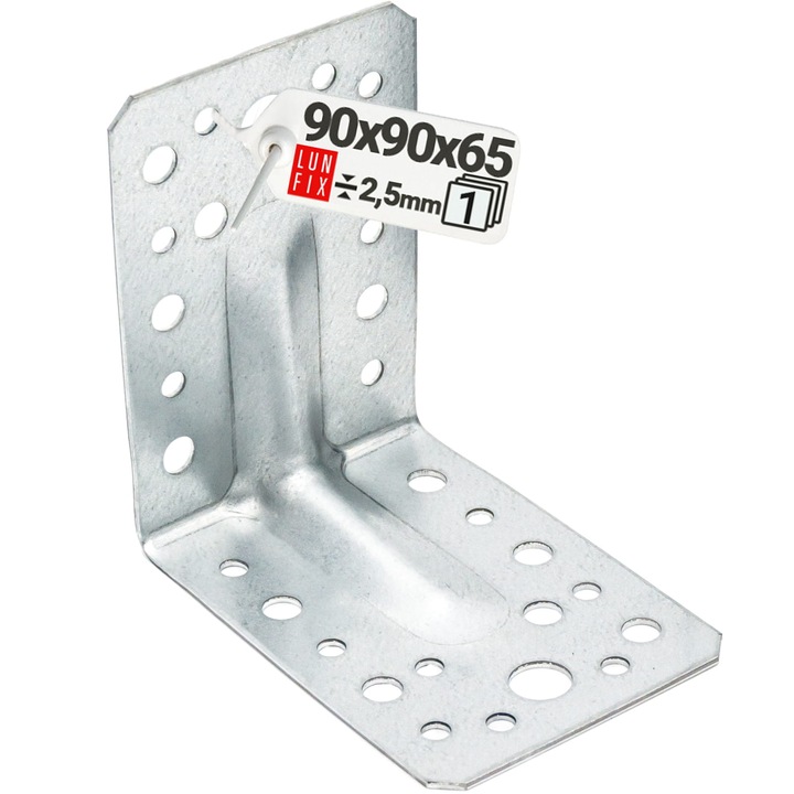 Unghiar cu gofrare KP1 90x90x65x2,5, Lun Fix