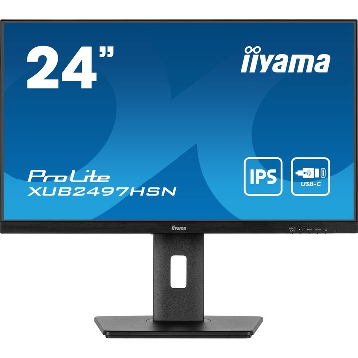 IIYAMA 23,8" XUB2497HSN-B2 16:9 FullHD IPS Monitor - Fekete (XUB2497HSN-B2)