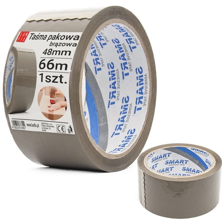 Intelligens akril ragasztószalag 48mm x 66m, barna színű