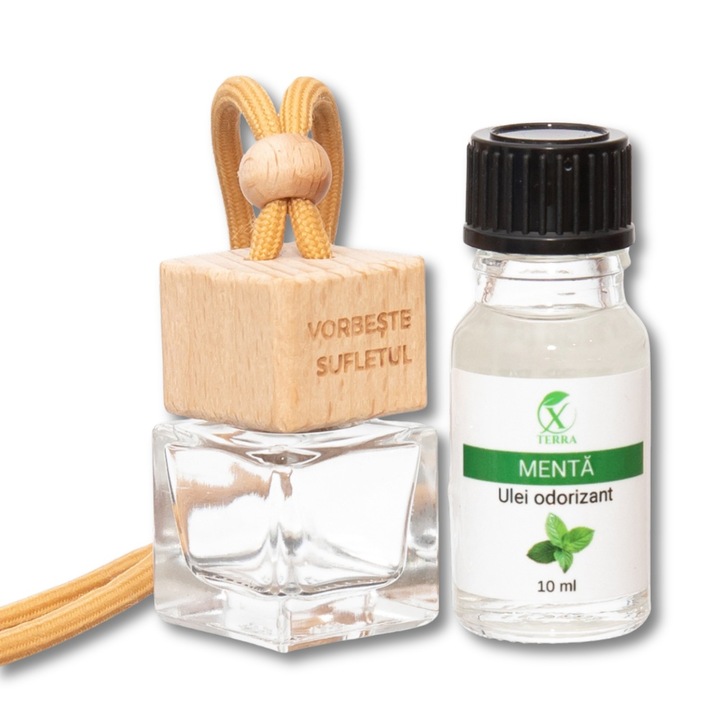 XTERRA, prémium autóskészlet, menta ízű autóillatosító olaj, 10 ml