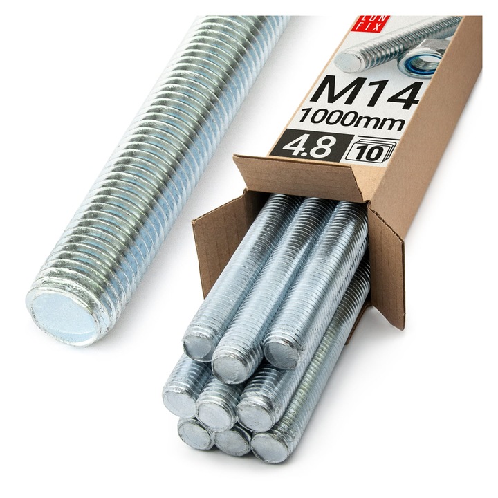 Set 10 tije, Lun Fix, M14 zincat 1000 mm