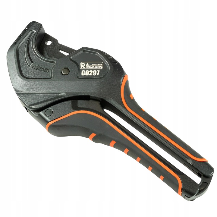 Cleste, Richmann, pentru taierea tevilor PVC, PP, PU, PE, 42 mm, mecanism cu clichet, lungime 240 mm