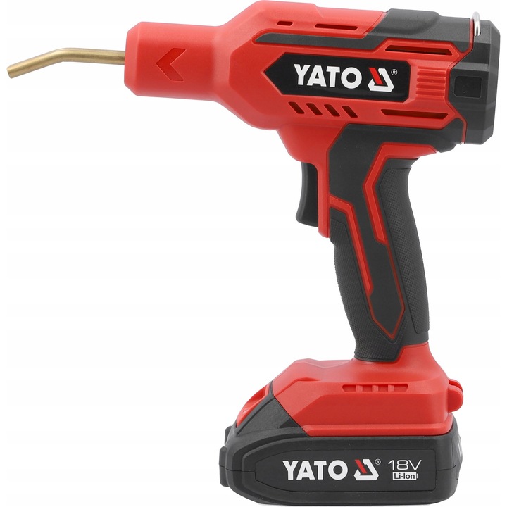 Aparat de sudura pentru plastic Yato 18V, 2Ah, 60W, set cu accesorii, mobil, 0.38kg