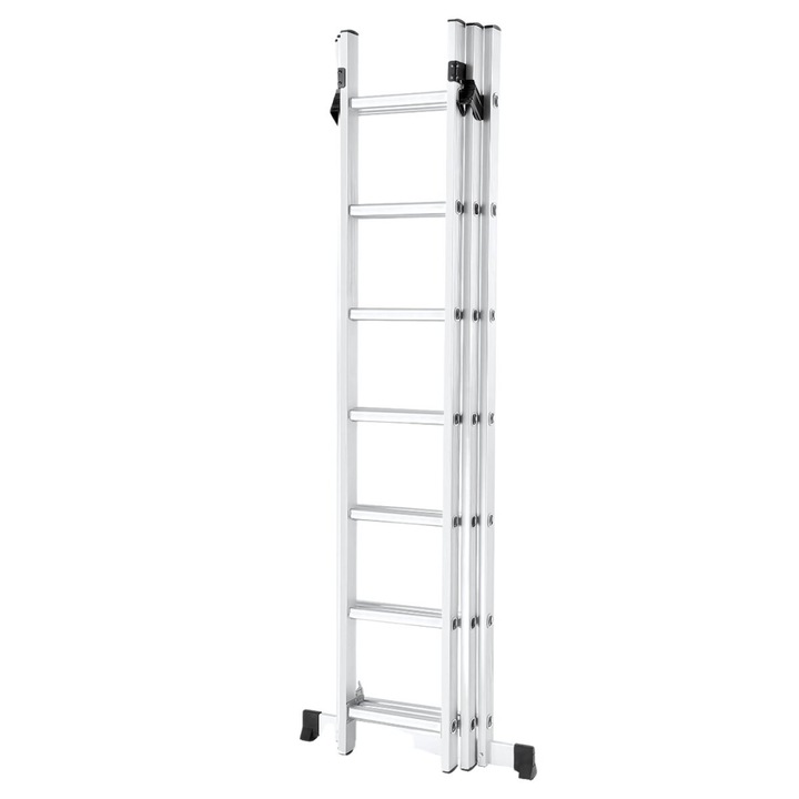 Професионална стълба 3 секции 3 х 7 стъпала, алуминиева