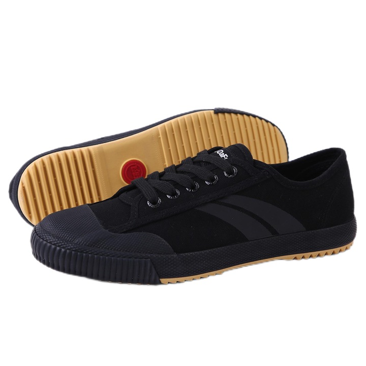 Pantofi sport barbati, Dafu, model clasic, Imbunatatit，antiderapant, negru, Negru