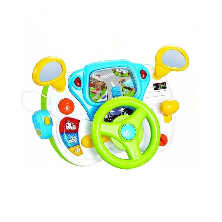 Simulator Auto interactiv cu sunete si lumini Walkie-talkie Green