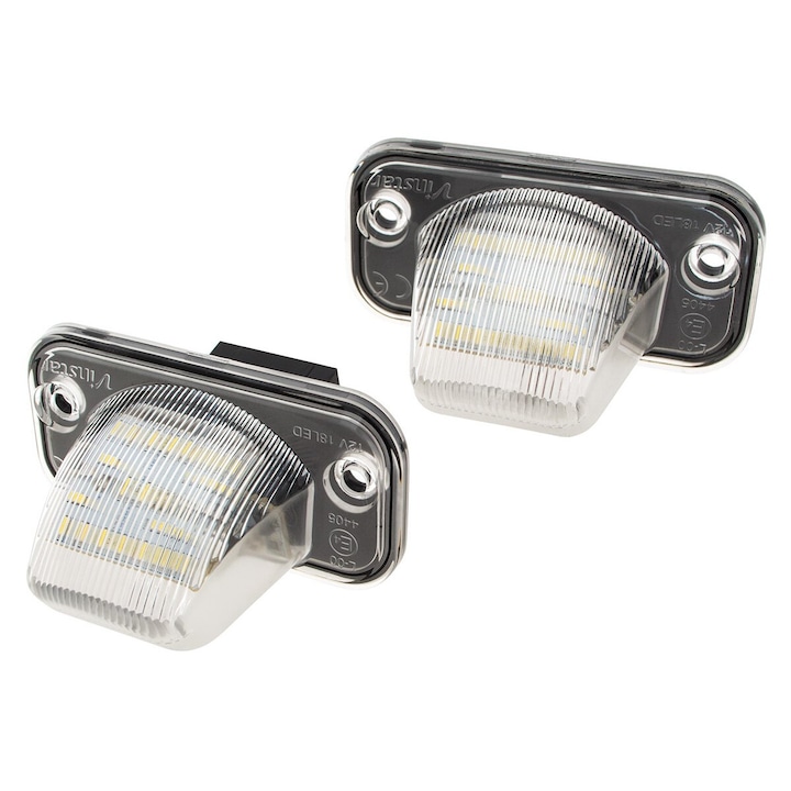 LED rendszámtábla lámpák, M MODECAR, 2 db, 18 SMD LED, kompatibilis VW Transporter T4-el, 1990-2003