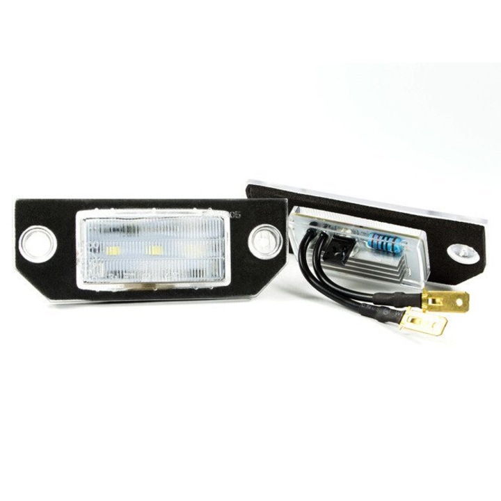 LED лампа за осветяване на регистрационен номер, M MODECAR, 2 броя, тип 2835SMD, 4W, за Ford Focus II и C-MAX, 2004-2008 г.