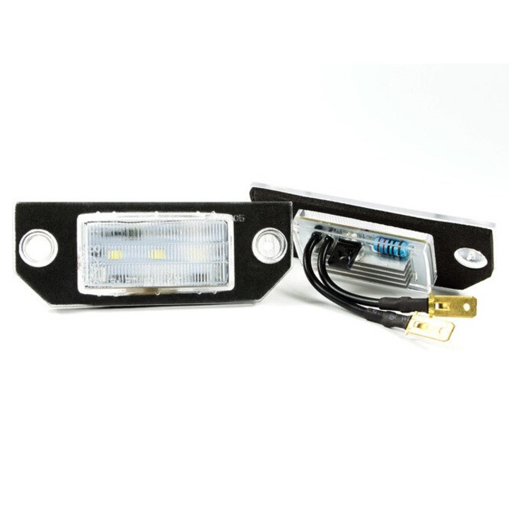 LED lámpa rendszám megvilágításhoz, M MODECAR, 2 db, 2835SMD típus, 4W, Ford Focus II és C-MAX, 2004-2008