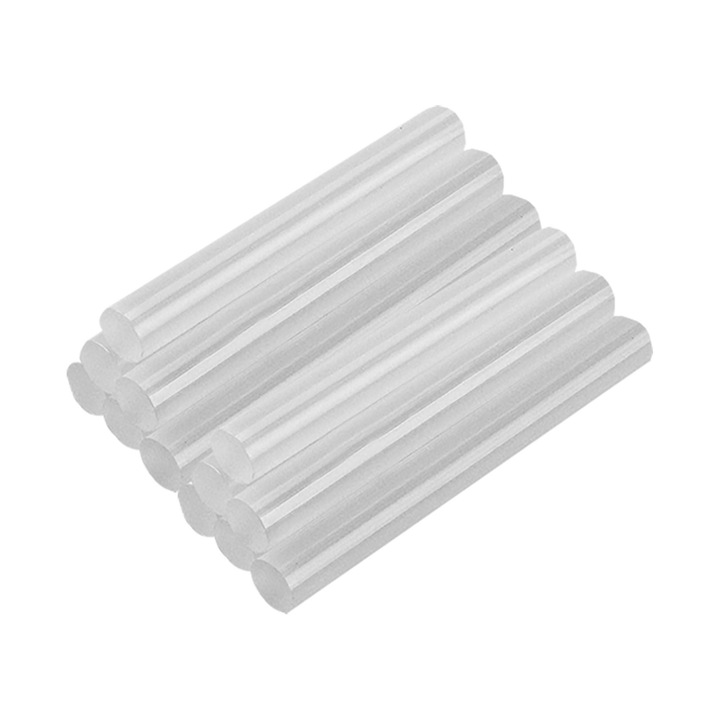 Batoane pentru pistol de lipit Topex, silicon, 8 x 50 mm (set 12 buc)