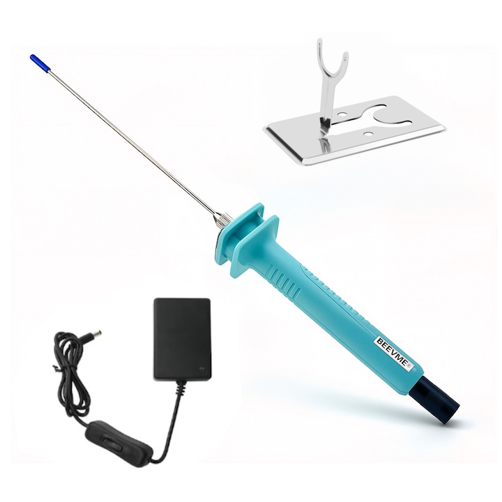 Aparat electric de taiat cu fir cald, multifunctional pentru taiat polistiren si spuma, cu sta, 30W, 15cm, 110-250V, BEEVME