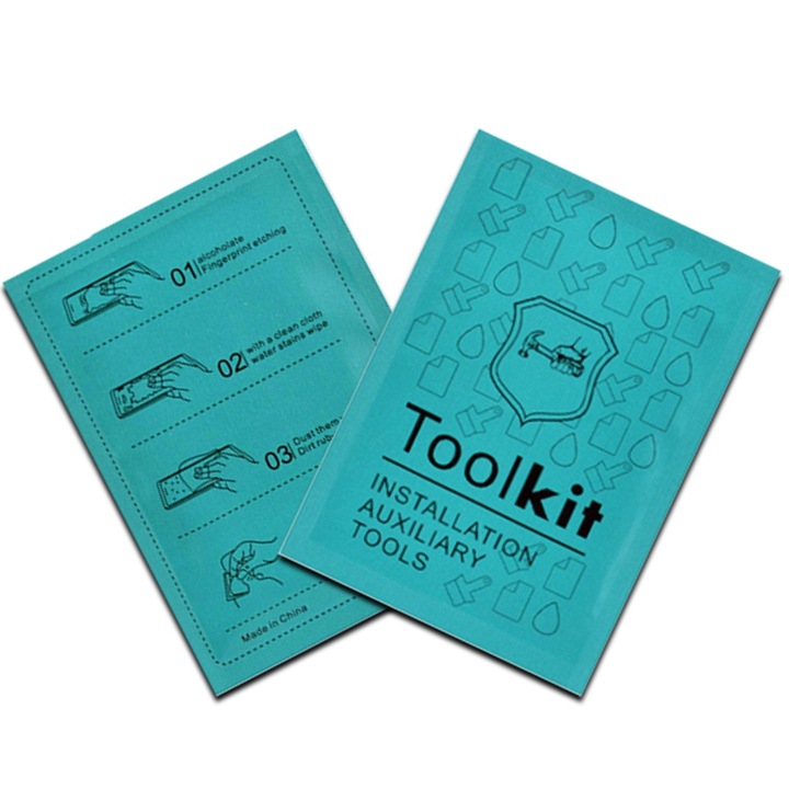 10 db-os védőfólia beszerelési készlet, OPTIM SOLUTION, törlőkendők, mikroszálas tisztítókendő, kijelző / üvegszűrő poreltávolító matricák, hatékony tisztítás, tisztító törlőkendők, tartós, pormentes, praktikus méret, nyomtalan, maradék