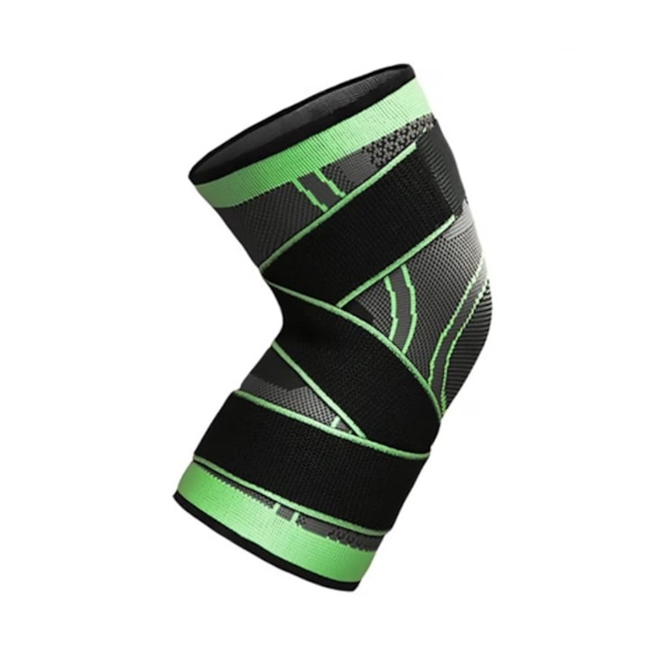 Genunchiera medicala cu bretele elastice, protectie genunchi si picior, pentru sportivi si atleti