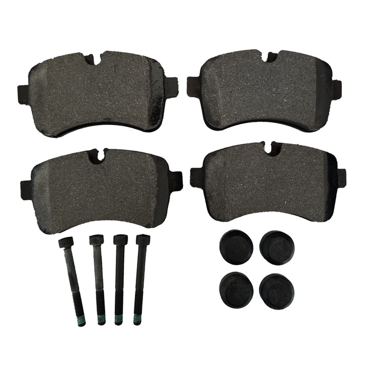 Комплект спирачни накладки Fermit, заден мост IVECO Daily III, IV 2006-2011, Daily V 2011-2014, Daily VI 2014 -настояще, с аксесоари, 141.2 x 72.8 x 21mm