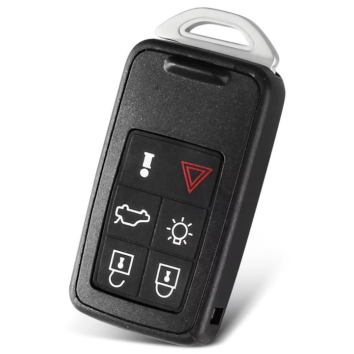 Techstar Volvo autókulcs tok 6 gombbal, kompatibilis az S60, S80, V70, XC60, XC70 modellekkel