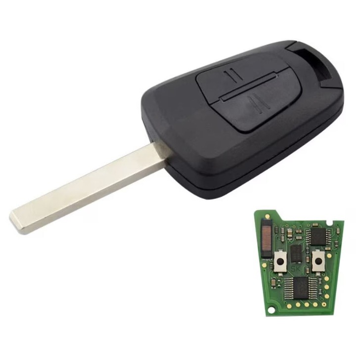 Techstar Teljes Autókulcs, kompatibilis Opel Astra H, Corsa D, Zafira B, Meriva, Combo (2004-2014) modellekkel - PCF7941 Higtag2, 434 MHz, 2 gombbal