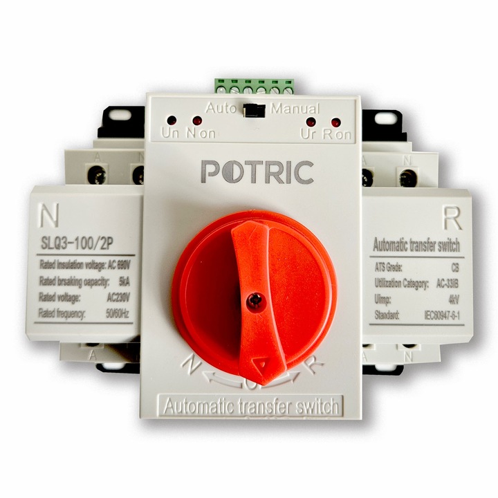 Invertor de retea BOTRIC 100A cu comutator automat de transfer, compact, monofazic