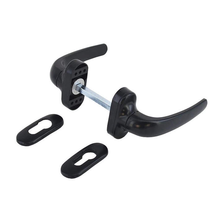 Set maner usa, tip termopan, aluminiu, Nicola, Negru