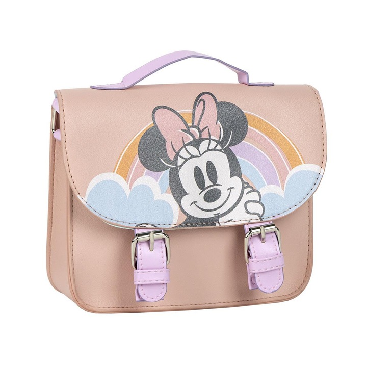 Geanta umar Minnie Mouse Disney 18.5x16.5x5.3 cm Roz