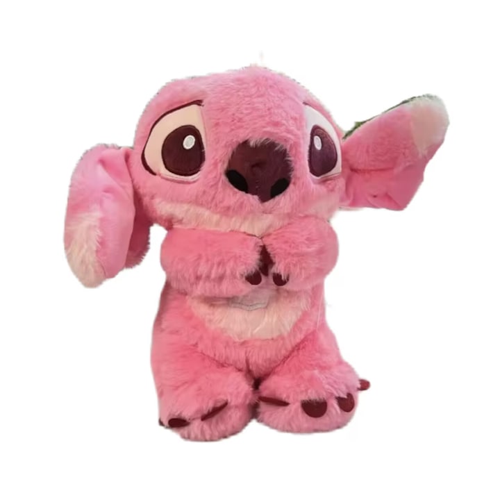 Интерактивна играчка ZENTORIA Otter Stitch, успокояваща, дишаща, с музика, за бебета и деца, розова