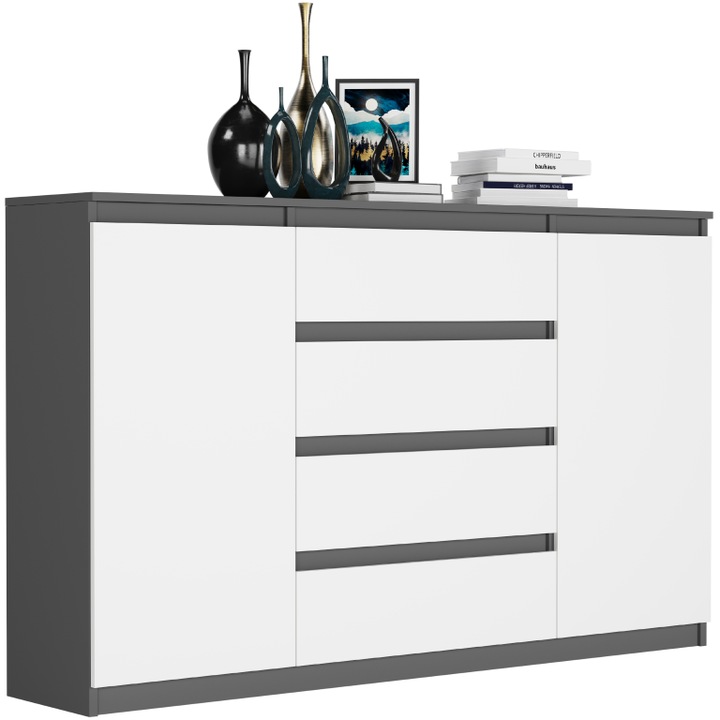 Модерен скрин, PVC, R-160-S4 АНТРАЦИТ МИКС, 160x98x40