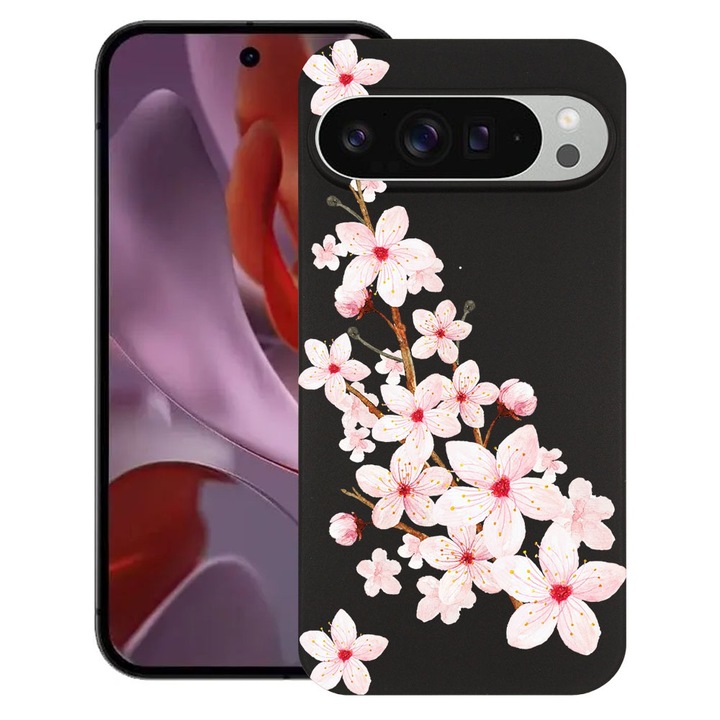 BestCase® Husa pentru Google Pixel 9 Pro XL, Spring Flower, Slim Silicon 0.8MM, Antisoc, Protectie camera si ecran, 1926334 B 62