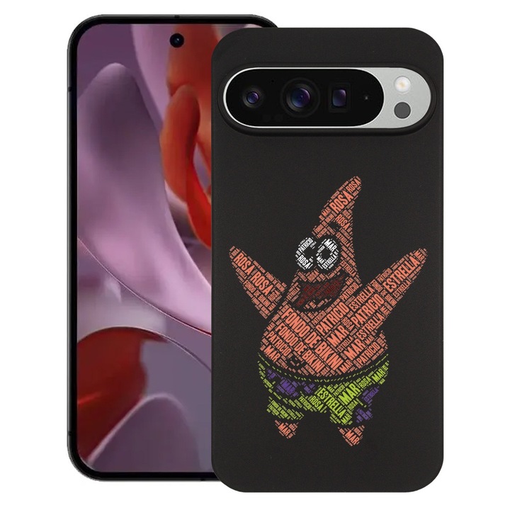 BestCase® Husa pentru Google Pixel 9 Pro XL, Patrick Star, Slim Silicon 0.8MM, Antisoc, Protectie camera si ecran, 1926334 B 1484