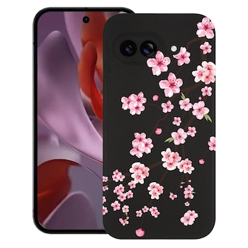 BestCase® Husa pentru Google Pixel 9a, Japan Cherry tree, Slim Silicon 0.8MM, Antisoc, Protectie camera si ecran, 1926335 B 1475