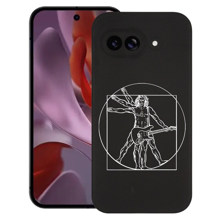 BestCase® Husa pentru Google Pixel 9a, Da Vinci, Slim Silicon 0.8MM, Antisoc, Protectie camera si ecran, 1926335 B 1638