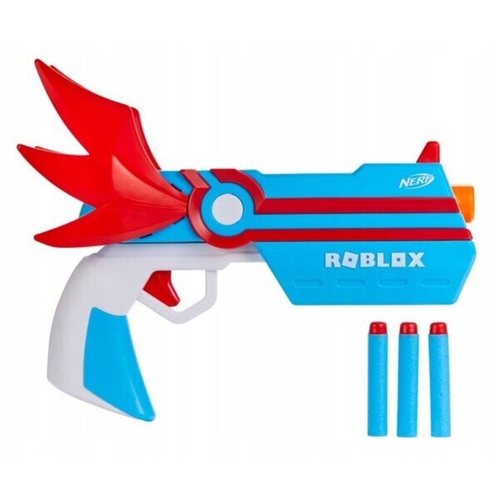 Играчка пистолет Nerf Roblox MM2 Hasbro, с 3 стрелички, многоцветен