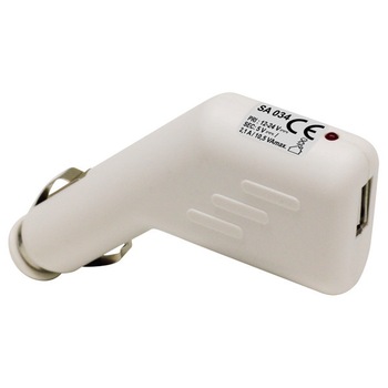Incarcator auto USB pentru masina, 2.1A Incarcator auto USB pentru masina, 2.1A