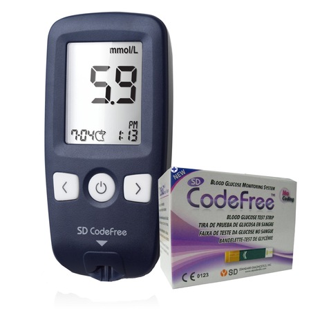 Комплект глюкомер CodeFree, 60 тест ленти