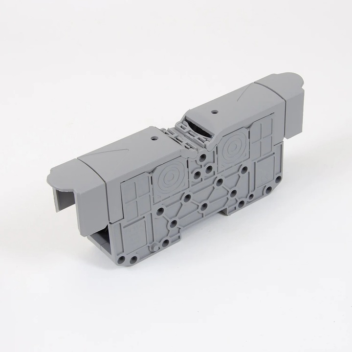 Clema de conexiune pentru sina DIN ONKA M8, 70mm2, gri, cu capac, 1000V, 192A