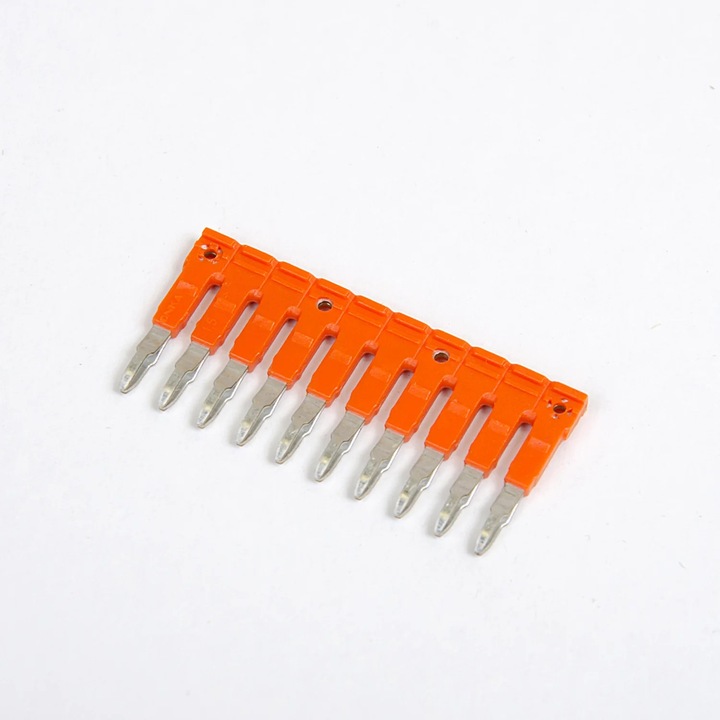 Clema Onka, 10 conexiuni, portocalie, cu izolatie, 10x20cm