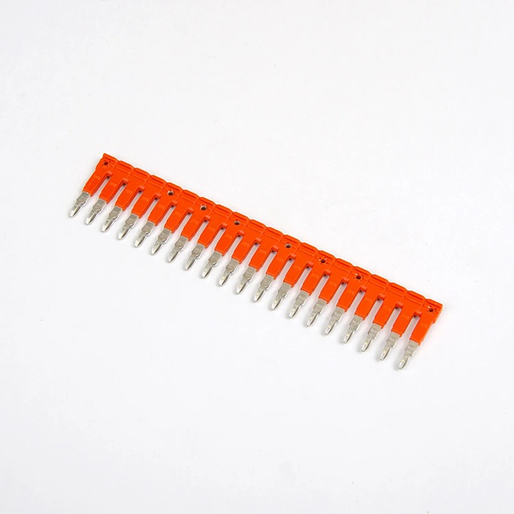 Clema Onka, 20 conexiuni, portocalie, cu izolatie, 10x20cm