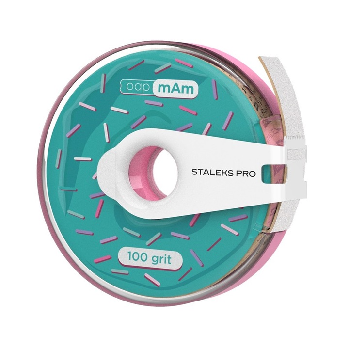 Pila Unghii Staleks Pro Expert, Grad 100, 10x15cm, set