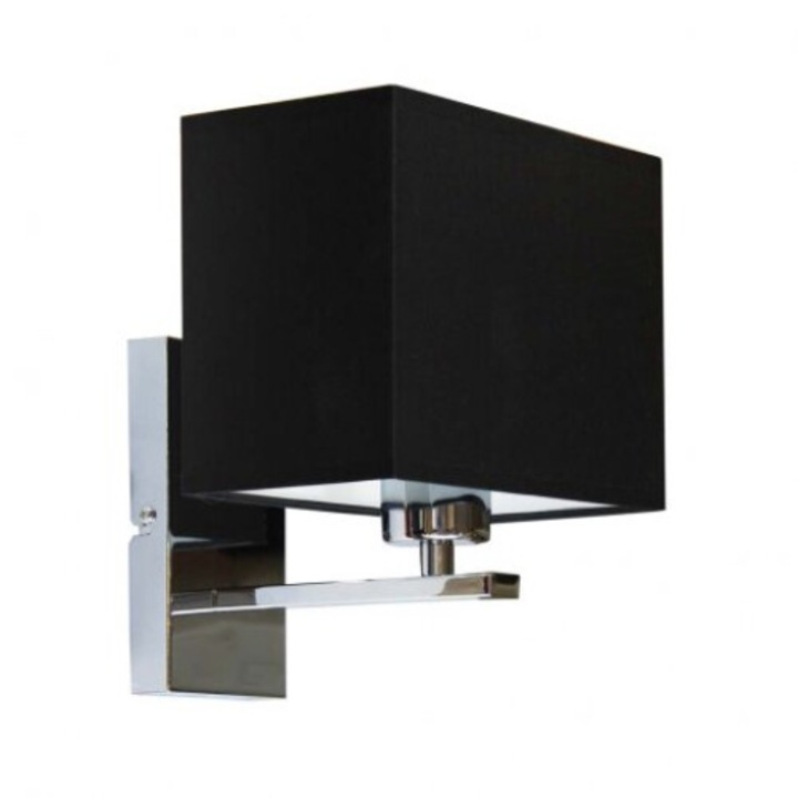 Kinkiet Lysne MALAGA, черен абажур, метална конструкция, 23x20x18см