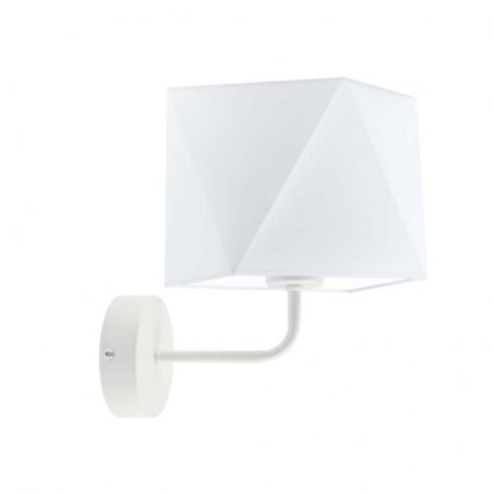 Lampa de perete pentru lectura deasupra patului TURYN alb abajur rama alb 1000-514