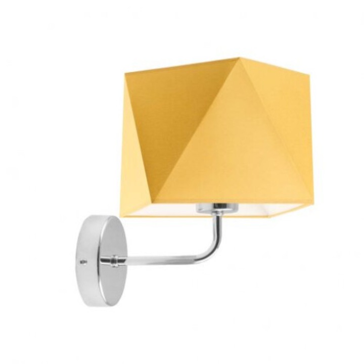Аплик за хол с абажур TURYN горчица абажур хром рамка 1000-554