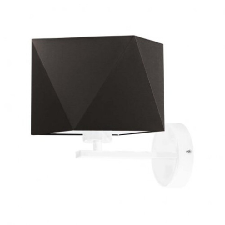 Модерен аплик за хол ORLANDO кафяв абажур бяла рамка 1000-745