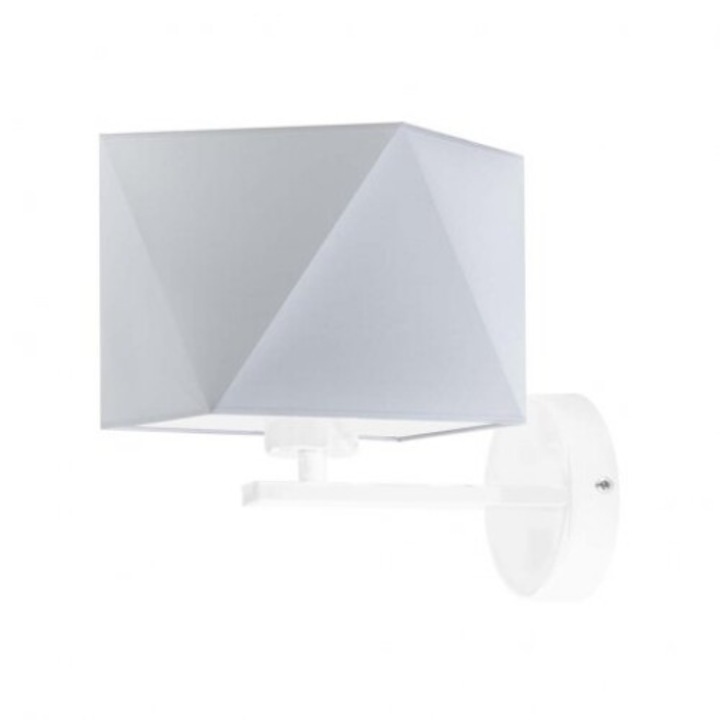 Стенна лампа Lysne ORLANDO, диамантена геометрия, бяла, 16x16cm, 1xE27, 60W