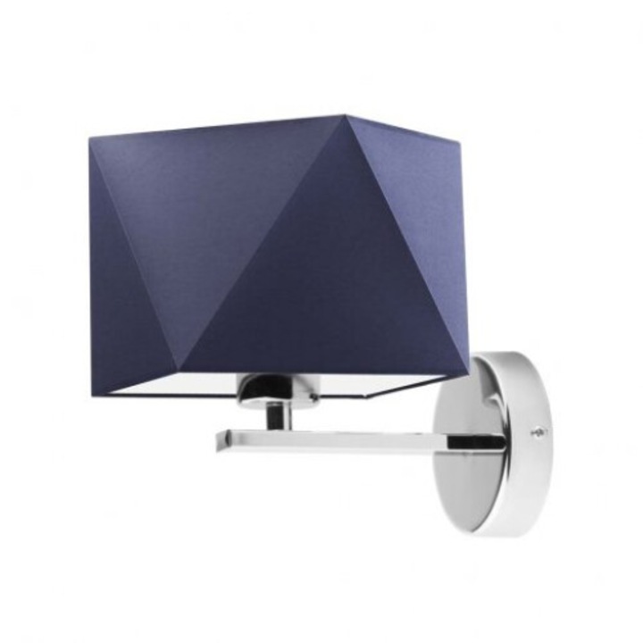 Аплик ORLANDO, Lysne, геометричен абажур, хром, 16x16cm, 1xE27, 60W