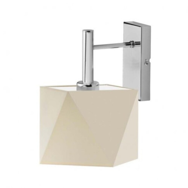 KIOTO fali lámpa, Lysne, fém, ekrü, 28x25cm