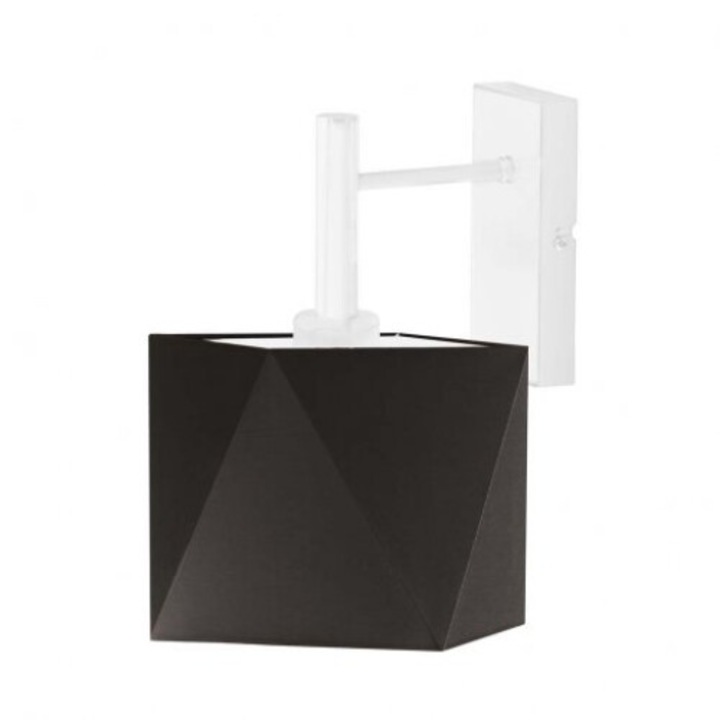 Fali lámpa a tükör felett KIOTO barna lámpabúra fehér keret 1000-853